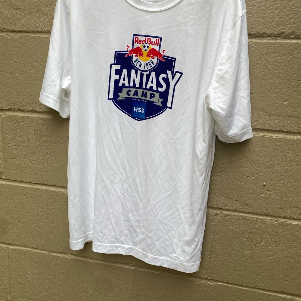 Adidas Soccer White Red Bull Fantasy Camp T-Shirt